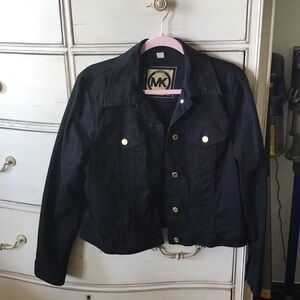 Michael Kors Black Jacket with Gold Accents
